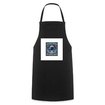 Celestial Voyager Explore Cosmos - Cooking Apron - black - Front - AI Model Male 185 dark (185cm)