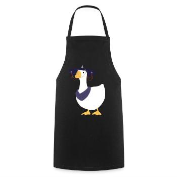 Là où les vents se rencontrent - Chinese Goose - Sans secte - Tablier de cuisine - noir - Devant - AI Model Male 185 dark (185cm)