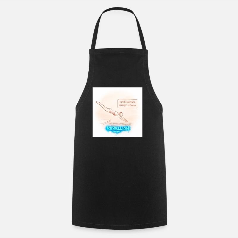 Poolside Rebellion - Cooking Apron - black