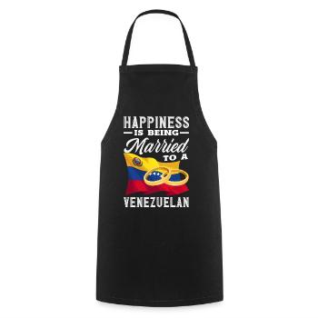 Venezuela Flag Pride & Home Venezuela - Cooking Apron - black - Front - AI Model Male 185 dark (185cm)