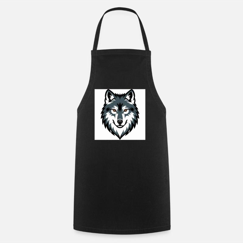 Wolf Graphic Emblem - Kochschürze - Schwarz