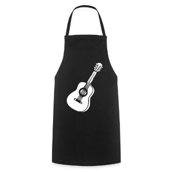 Guitare Music Gift Musicien Guitariste - Tablier de cuisine - noir - Devant - AI Model Male 185 dark (185cm)