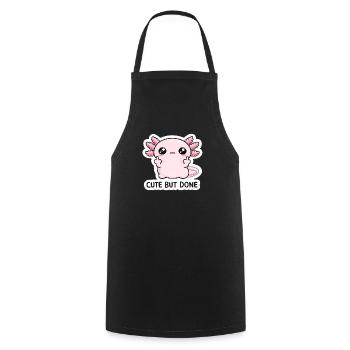 Pinkes Chibi-Drache Spruch - Kochschürze - Schwarz - Vorne - AI Model Male 185 dark (185cm)