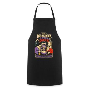 Break Room Mystery Office Leftovers - Cooking Apron - black - Front - AI Model Male 185 dark (185cm)