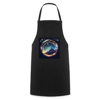 Leo Leo Leo Zodiac Gift - Cooking Apron - black - Front - AI Model Male 185 dark (185cm)
