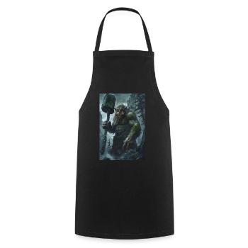 Riese Giant Norwegen Geschenk - Kochschürze - Schwarz - Vorne - AI Model Male 185 dark (185cm)