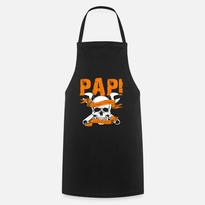 papi la legende - Tablier de cuisine - noir