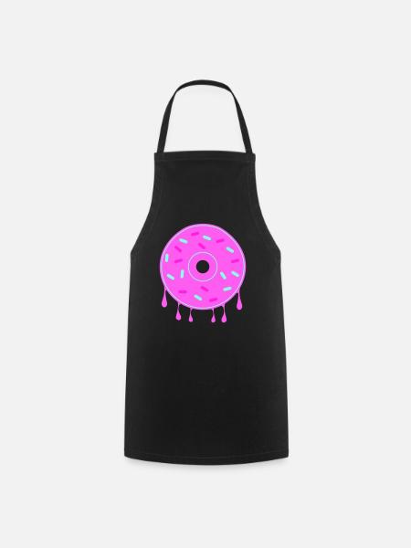 donut - Kochschürze - Schwarz