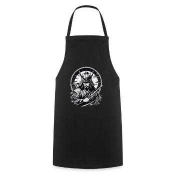 Samurai Warrior - Japan - Demon - Cooking Apron - black - Front - AI Model Male 185 dark (185cm)