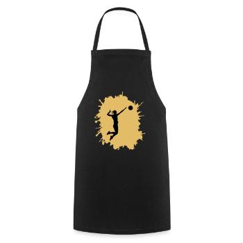 Blobs de handball pour femmes - Tablier de cuisine - noir - Devant - AI Model Male 185 dark (185cm)