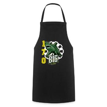 Big Fish Darts Shark - Cooking Apron - black - Front - AI Model Male 185 dark (185cm)