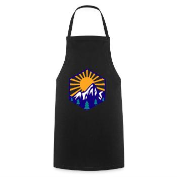 Aventure en plein air Explorez la nature - Tablier de cuisine - noir - Devant - AI Model Male 185 dark (185cm)