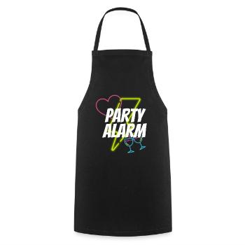 Party Alarm | Partyshirt | Shirt für Parties - Kochschürze - Schwarz - Vorne - AI Model Male 185 dark (185cm)