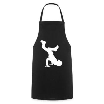 Breakdance 3D cadeau pour les enfants B-Boy Hip Hop Dancing - Tablier de cuisine - noir - Devant - AI Model Male 185 dark (185cm)