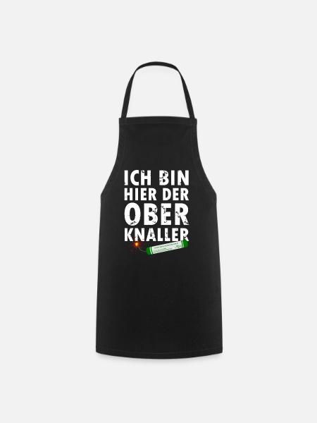 Pyro Feuerwerk Oberknaller - Kochschürze - Schwarz