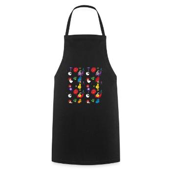 Birdification - Tablier de cuisine - noir - Devant - AI Model Male 185 dark (185cm)