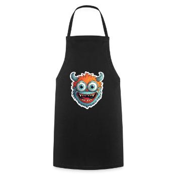 Halloween Monsters - Cooking Apron - black - Front - AI Model Male 185 dark (185cm)