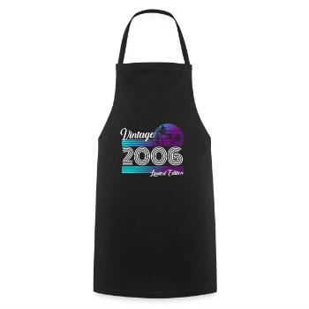 Vintage 2006 Retro Vintage 2006 Birthday - Cooking Apron - black - Front - AI Model Male 185 dark (185cm)
