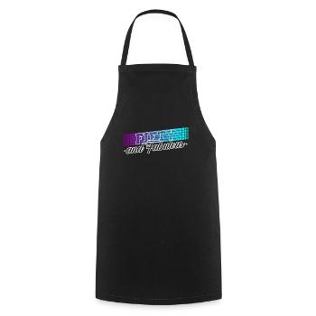 50th Birthday Gift Birthday Saying 50 Years - Cooking Apron - black - Front - AI Model Male 185 dark (185cm)