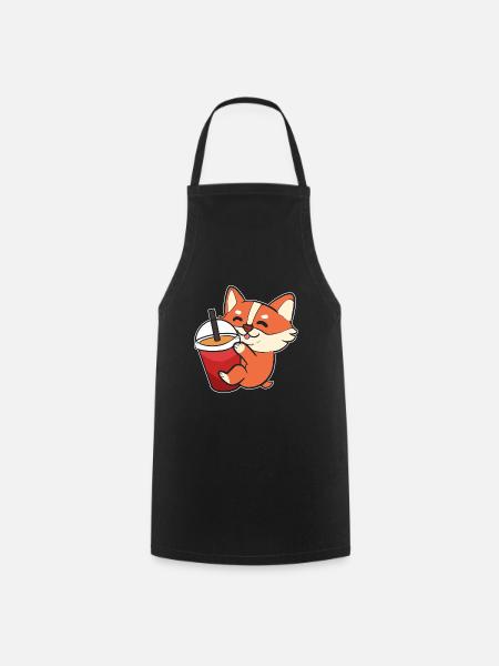 Corgi - Kochschürze - Schwarz