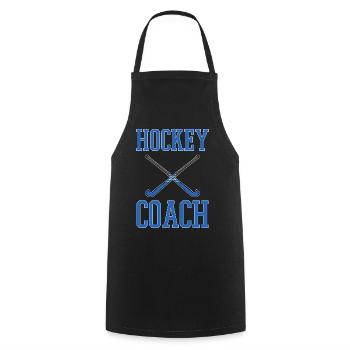 Feldhockey - Kochschürze - Schwarz - Vorne - AI Model Male 185 dark (185cm)