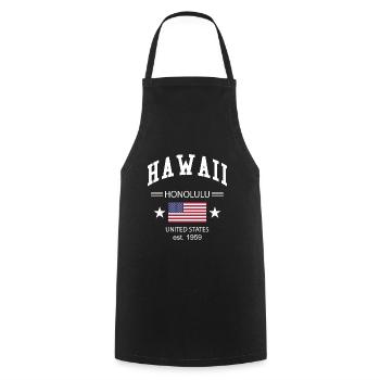 Hawaï - Tablier de cuisine - noir - Devant - AI Model Male 185 dark (185cm)
