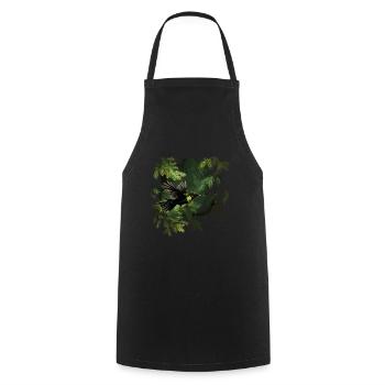 Colibri, Oiseau, Nature, Animaux, Nature sauvage - Tablier de cuisine - noir - Devant - AI Model Male 185 dark (185cm)