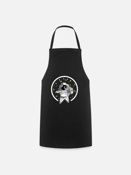 Astronaut Raumfahrt - Kochschürze - Schwarz