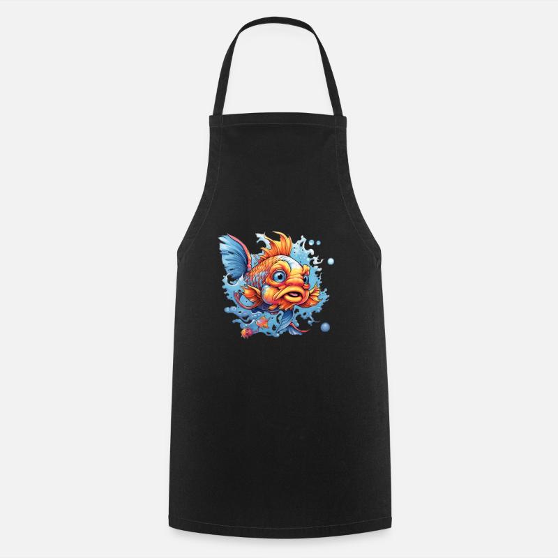 Goldfish - Cooking Apron - black