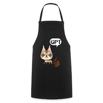 Chat GPT Zitat Humor künstliche Intelligenz - Kochschürze - Schwarz - Vorne - AI Model Male 185 dark (185cm)