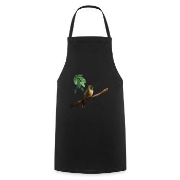 Colibri Oiseau Nature Nature Nature - Tablier de cuisine - noir - Devant - AI Model Male 185 dark (185cm)