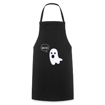 T-Shirt Gespenst - Kochschürze - Schwarz - Vorne - AI Model Male 185 dark (185cm)