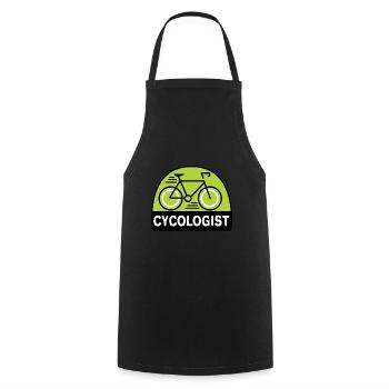 Cycologist Bike Bike Bike - Cooking Apron - black - Front - AI Model Male 185 dark (185cm)
