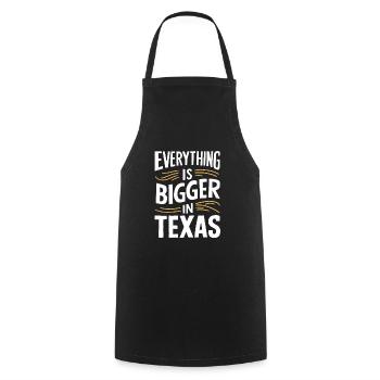 Texas State Texans Texas - Cooking Apron - black - Front - AI Model Male 185 dark (185cm)