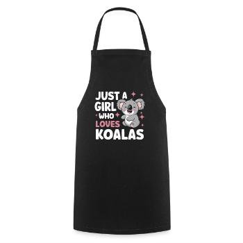 Koala Koala Koala Ours Koala Animal - Tablier de cuisine - noir - Devant - AI Model Male 185 dark (185cm)