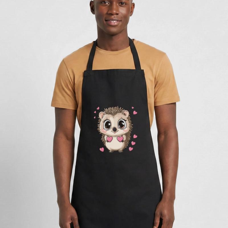 Hérisson avec des cœurs Tablier de cuisine