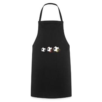 Soccer - Cooking Apron - black - Front - AI Model Male 185 dark (185cm)
