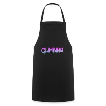 Climbing - Kochschürze - Schwarz - Vorne - AI Model Male 185 dark (185cm)