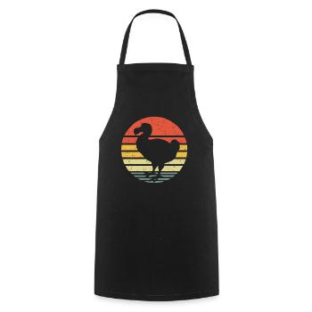 Dodo vintage - Cooking Apron - black - Front - AI Model Male 185 dark (185cm)