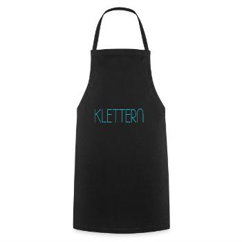 klettern - Kochschürze - Schwarz - Vorne - AI Model Male 185 dark (185cm)