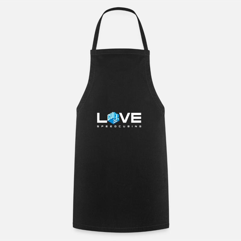 Speedcubing Love. Cubing-Cube-Cuber-Speedcubing - Tablier de cuisine - noir