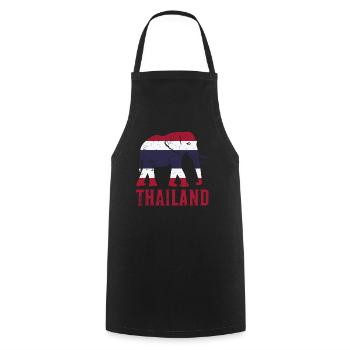 Thailand - Cooking Apron - black - Front - AI Model Male 185 dark (185cm)