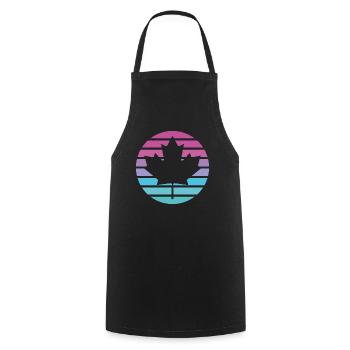 Canada - Cooking Apron - black - Front - AI Model Male 185 dark (185cm)