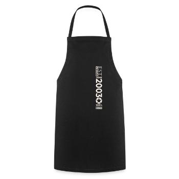 20th Birthday Man Original June Vintage 2003 - Cooking Apron - black - Front - AI Model Male 185 dark (185cm)
