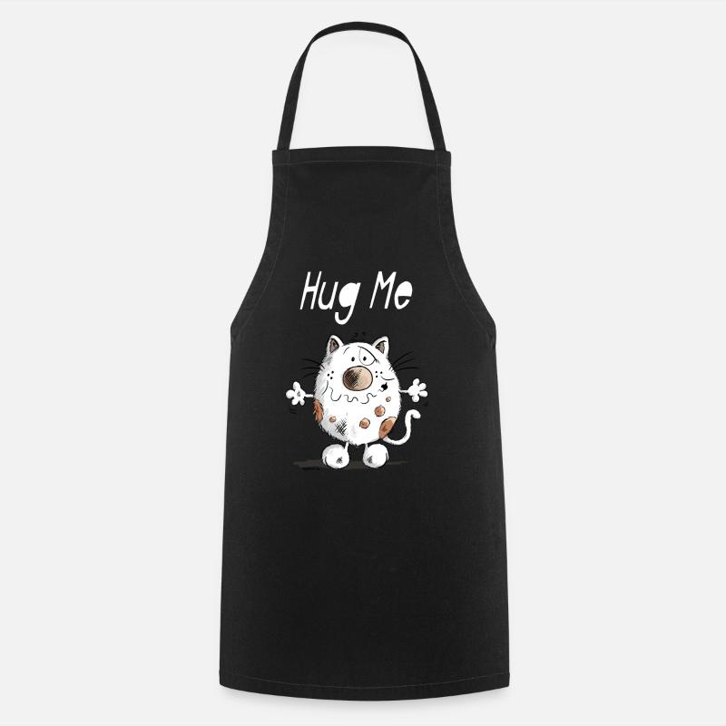 Hug Me Kätzchen - Kochschürze - Schwarz
