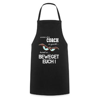 Sportlehrer, Coach, trainer & Übungsleiter T Shirt - Kochschürze - Schwarz - Vorne - AI Model Male 185 dark (185cm)
