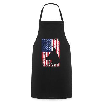 Dog Soldier National Hero Proud Patriotic - Cooking Apron - black - Front - AI Model Male 185 dark (185cm)