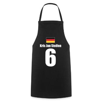 Deutschland Sauf Trikot Fußball Mallorca Urlaub - Kochschürze - Schwarz - Vorne - AI Model Male 185 dark (185cm)