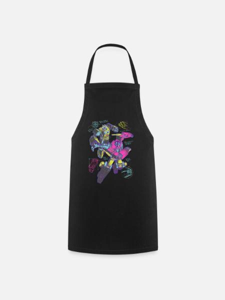Transformers Sketch Optimus Prime And Bumblebee - Cooking Apron - black