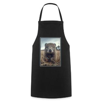 Wombats Wombat - Kochschürze - Schwarz - Vorne - AI Model Male 185 dark (185cm)